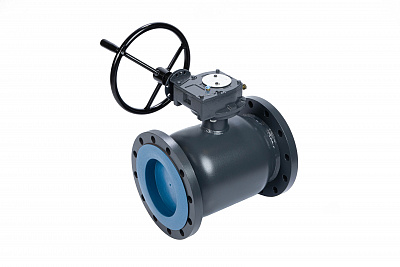 065N0366GR RJIP Premium Кран шаровой FF DN300 PN25 WG (фланцевый, с редуктором, С/П), Ридан