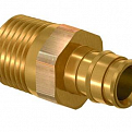1135756 USYSTEMS штуцер с наружной резьбой латунный для труб PE-Xa 25-R1"НР, тип 1 '35Ф