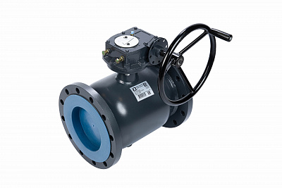 065N0366GR RJIP Premium Кран шаровой FF DN300 PN25 WG (фланцевый, с редуктором, С/П), Ридан